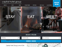 Tablet Screenshot of capitalhotelgroup.com.au